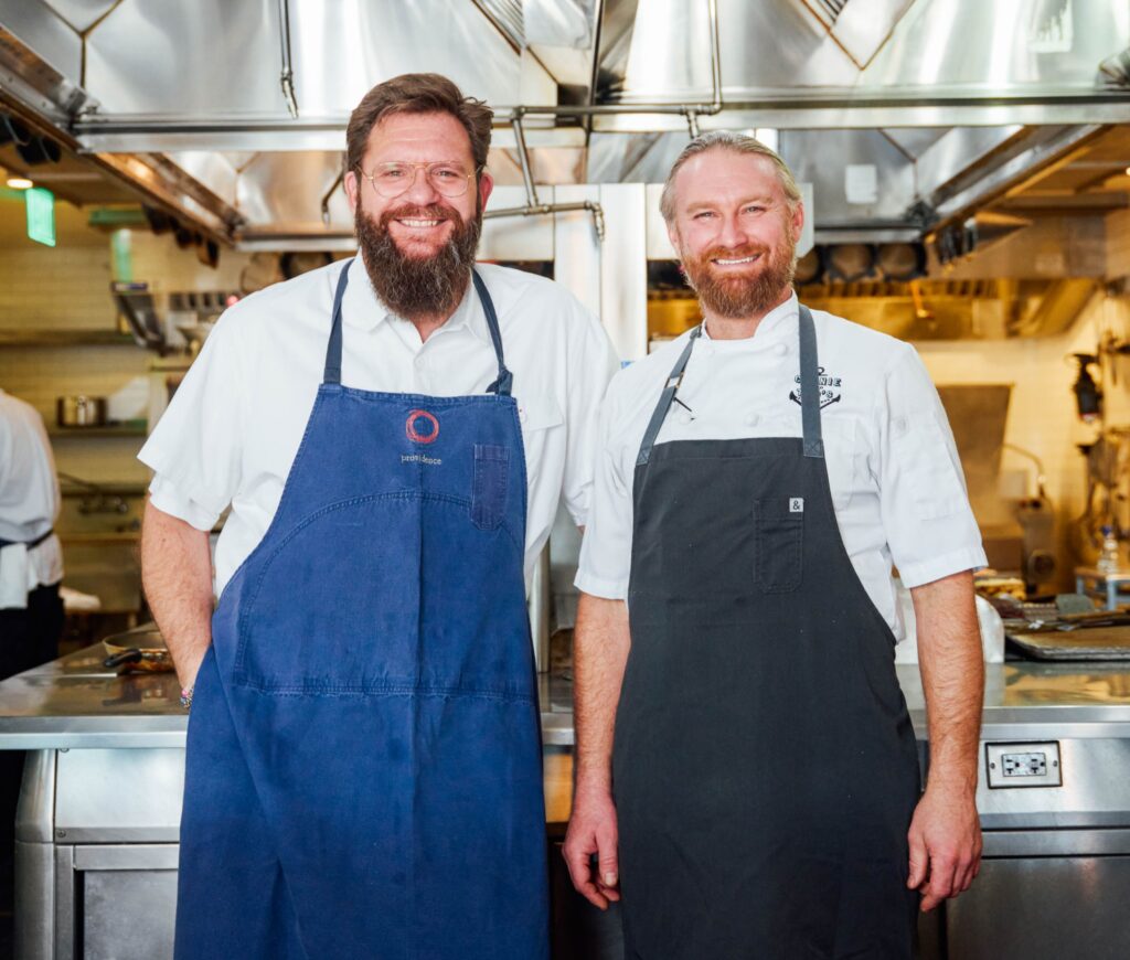 Chefs Michael Cimarusti and Sam Baxter